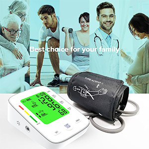 FC-BP120 AUTOMATIC MEDICAL BLOOD PRESSURE MONITOR LCD DISPLAY WITH VOICE, WHITE CASE. CE, FDA APPROVED - Image 2