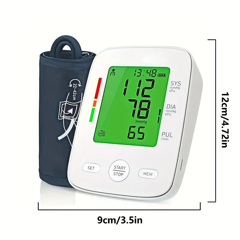 FC-BP120 AUTOMATIC MEDICAL BLOOD PRESSURE MONITOR LCD DISPLAY WITH VOICE, WHITE CASE. CE, FDA APPROVED - Image 4